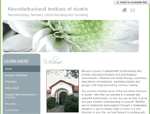 Tablet Screenshot of neurobehavioralaustin.com
